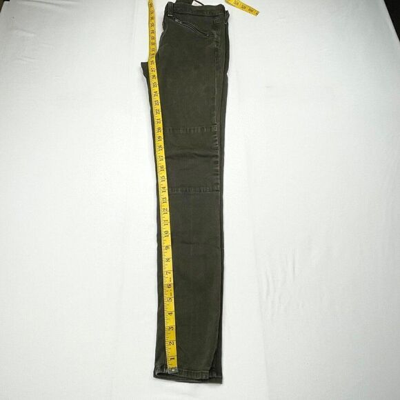 Rag & Bone Ridley Moto Wax Skinny Dark Olive Jean - Picture 10 of 12